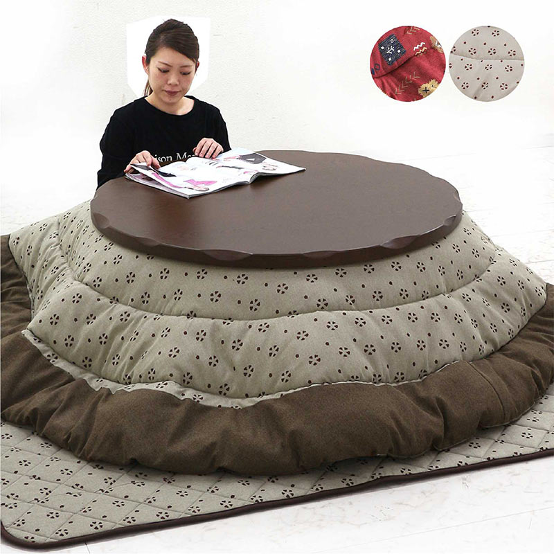 楽天市場】円形こたつ 円卓 こたつ 105 丸 テーブル こたつ セット 105