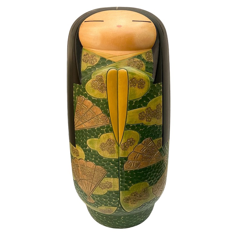 創作こけし』 吉田多加志作伊勢 創作こけし 吉田多加志 伊勢 文部大臣