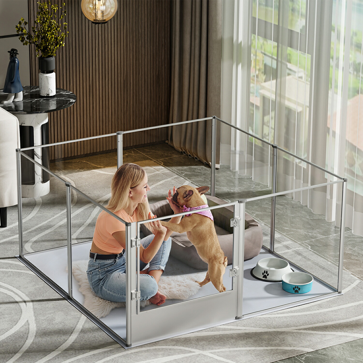 楽天市場】Wisfor ペットサークル 室内 小型犬用サークル おしゃれ 猫