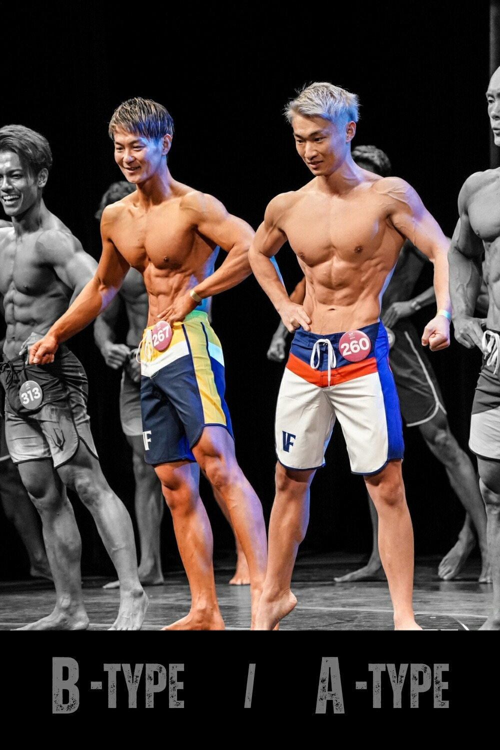 LYFT フィジーク用サーフパンツネイビー/レッド LYFT フィジーク用