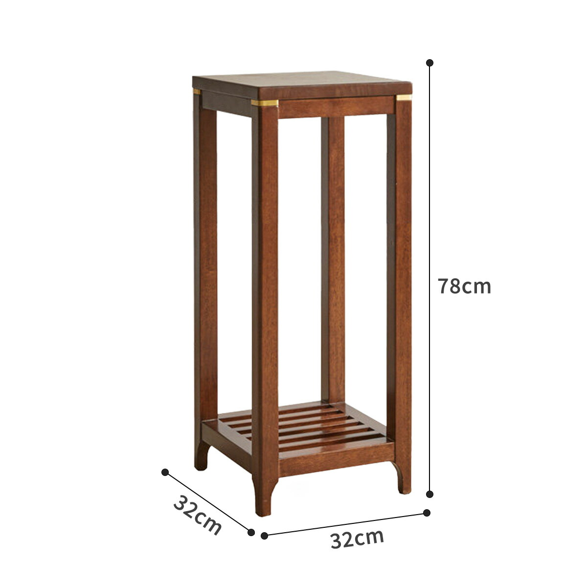 楽天市場】[高さ78cm] VeroMan 木製 フラワースタンド サイドテーブル