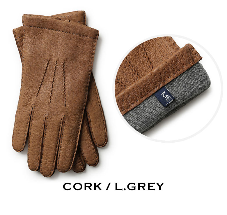 楽天市場】メローラ 手袋 グローブ レザー ペッカリー カシミヤ 100