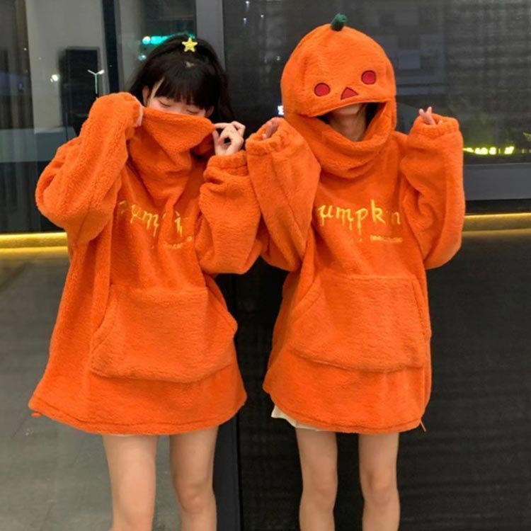 楽天市場】ハロウィン 仮装 カボチャパーカー 着ぐるみ フード付き