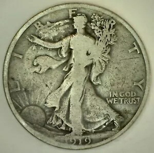 069○ウォーキングリバティ 50セント ハーフダラー銀貨 計5枚(詳細不明)○