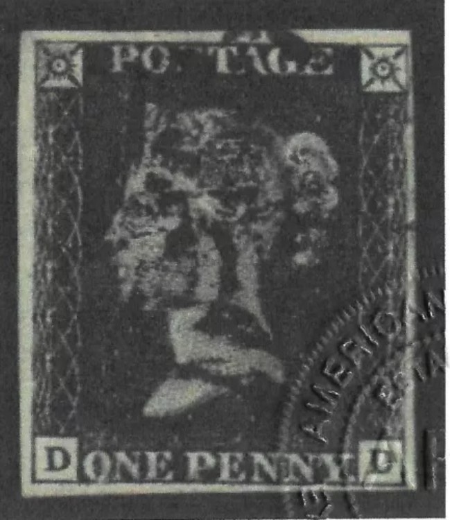 楽天市場】SC#1 切手 GB ペニー ブラック 1プレート 7 : WORLD