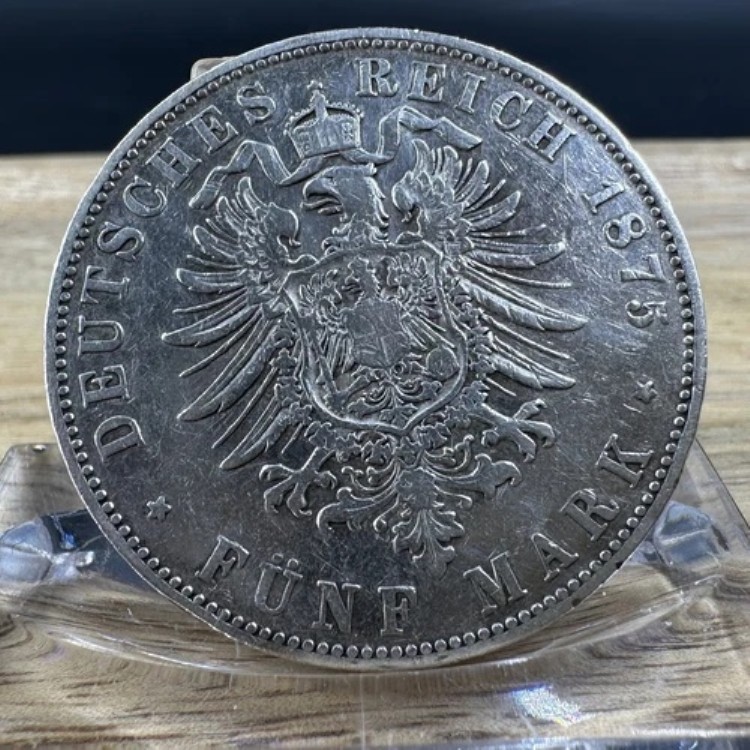 招*@様 1903年 ドイツ バーデン公国5マルク 銀貨 フリードリッヒ大公