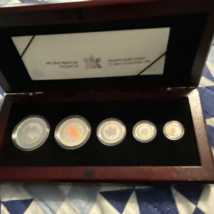 楽天市場】2003年 カナダ 純銀 フラクショナルセット メープルリーフ