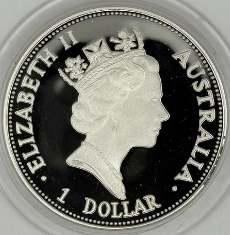 1992年 オーストラリア 1オンス 1ドル銀貨 プルーフ クッカバラコイン
