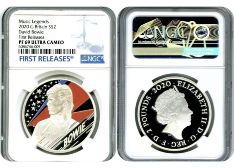 2020デビッド・ボウイ 1oz シルバープルーフ NGC PF70 PF70 NGC 2020