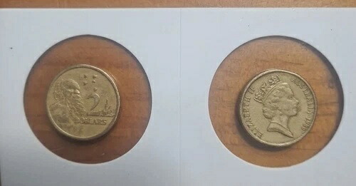 楽天市場】希少な1988年オーストラリア2ドル硬貨。HHとRDMのイニシャル