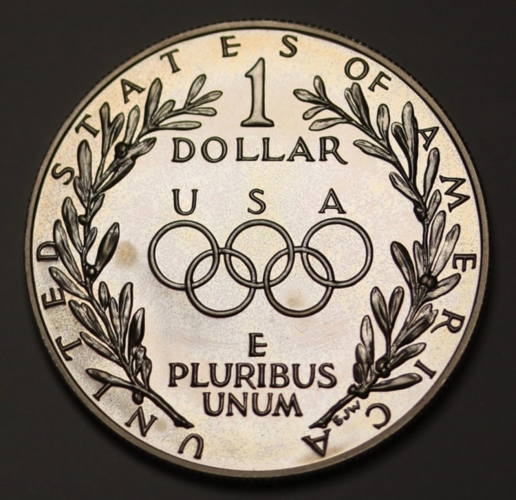 1988年 アメリカ合衆国 ソウルオリンピック 記念 1ドル 銀貨 1988-D