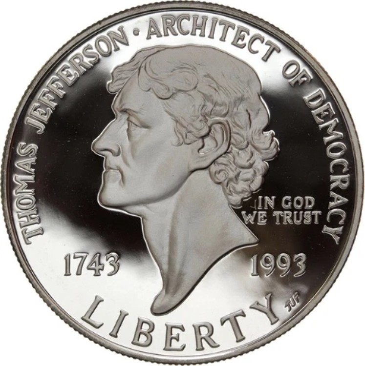 1993 トーマス ジェファーソン シルバー 記念コインボックス 割引 楽天