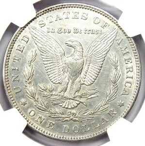 1893 年モーガン シルバー ダラー 1 ドル コイン - NGC AU 詳細認定
