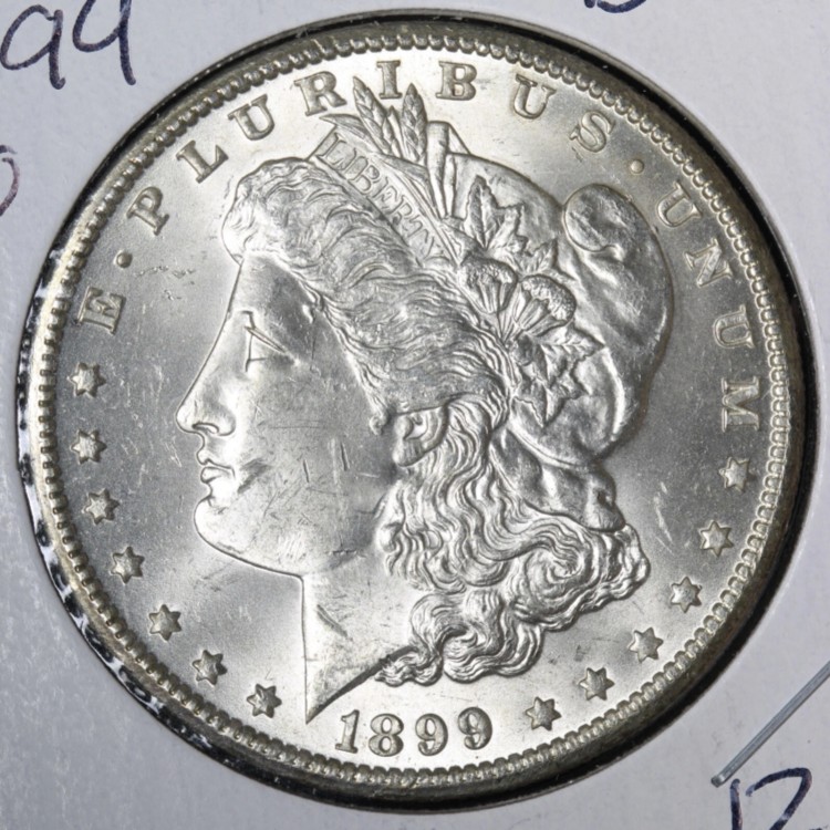 楽天市場】1899-O モルガン銀貨 BU *未流通* MS E232 ZYMR : WORLD