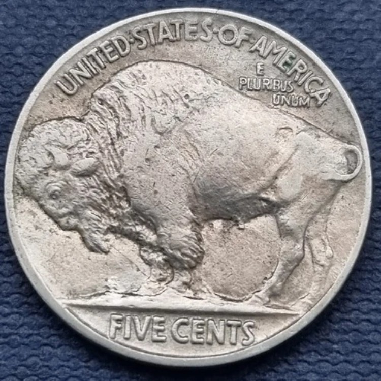 アメリカ 5セント白銅貨 バッファローニッケル 1913S タイプ2 希少