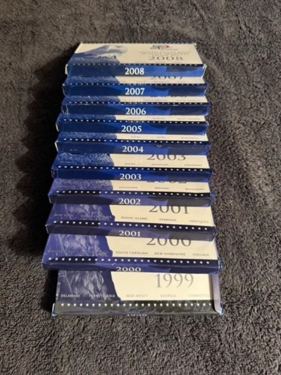 アメリカ50州硬貨 プルーフコンプリート1999〜2008年10年