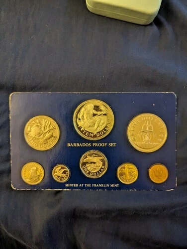 楽天市場】1975年 バルバドス プルーフセット 8枚 フランクリンミント