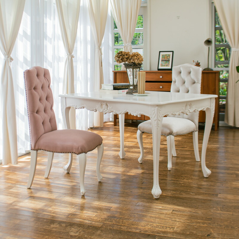 楽天市場】アンティーク 机 ロココ調家具 テーブル ダイニングテーブル