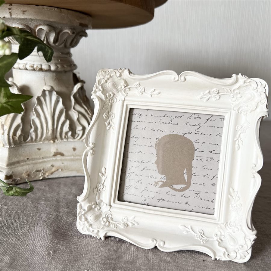 アンティーク風 木製インテリア額 45.5×45.5 三枚セット シャビー