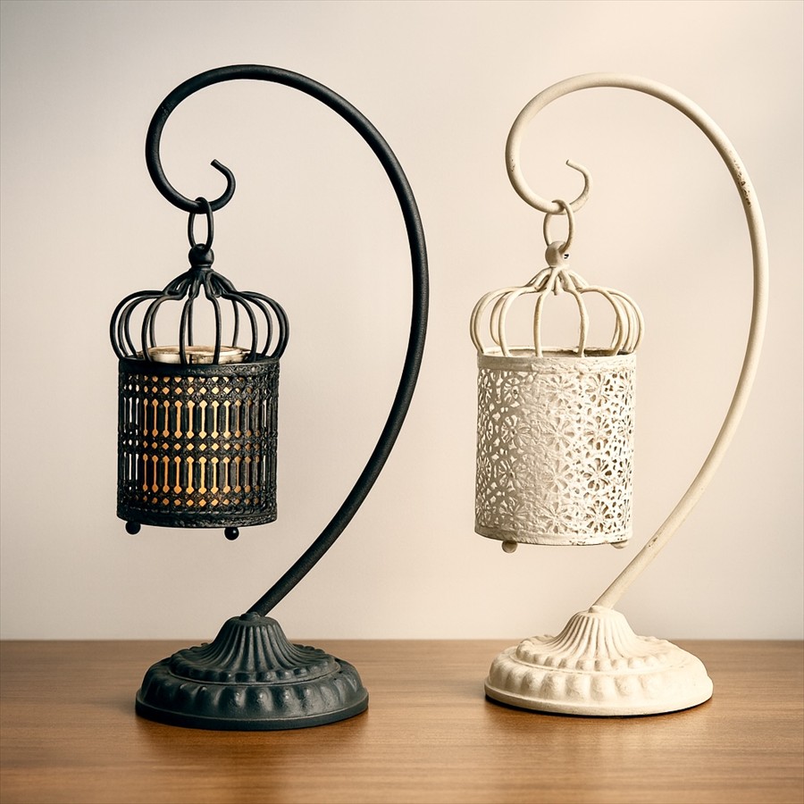 ヴィンテージ ◇ 吊り行灯 ランタン ◇ アイアン 蝋燭立て 燈篭 蔵行灯