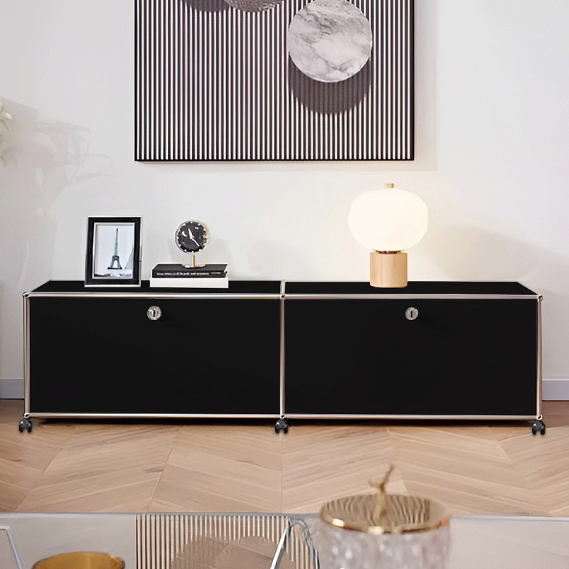 ラスト1点！USMハラー□サイドボード テレビボード 2列1段 白 幅