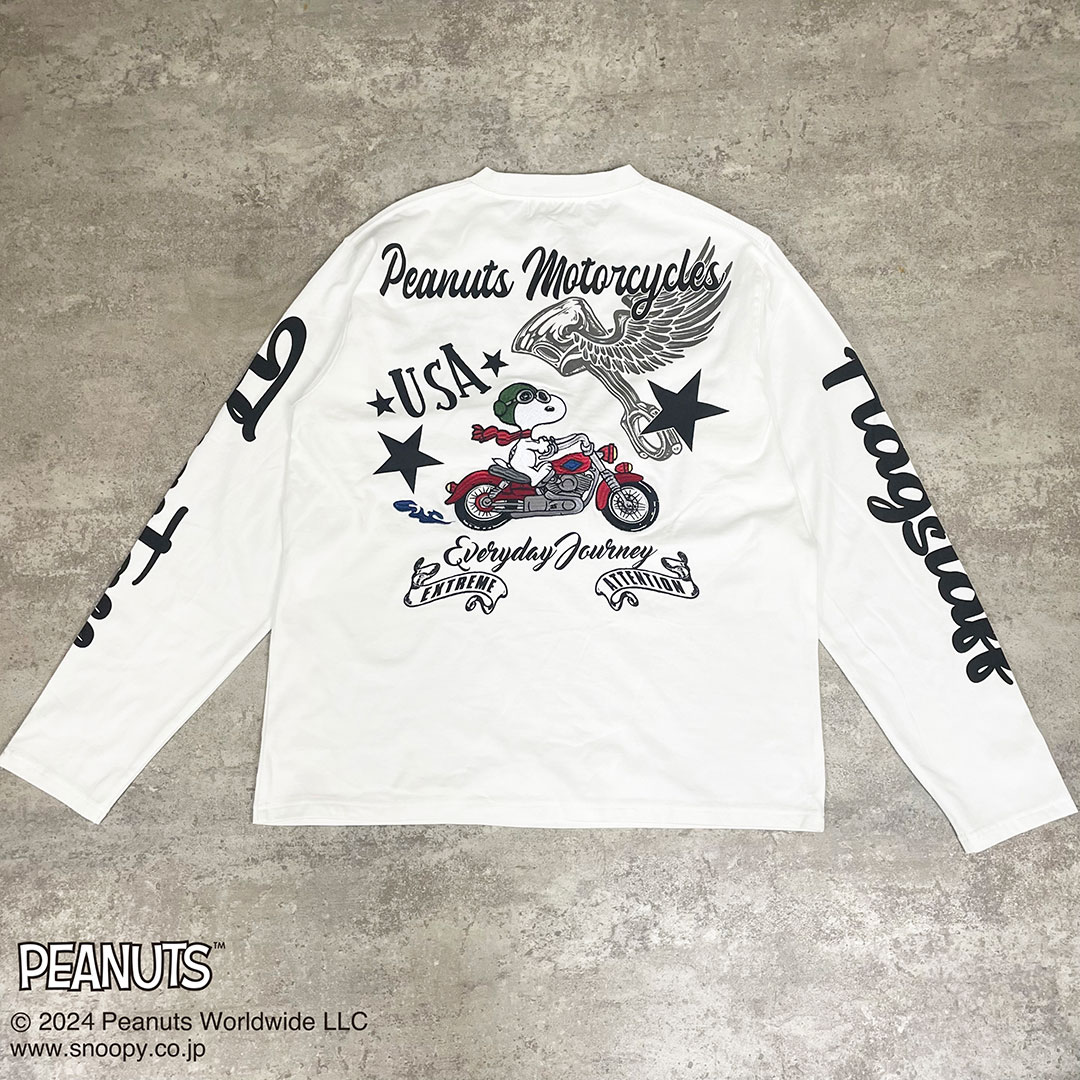 楽天市場】SNOOPY×Flagstaff フラッグスタッフ スヌーピー刺繍 長袖T