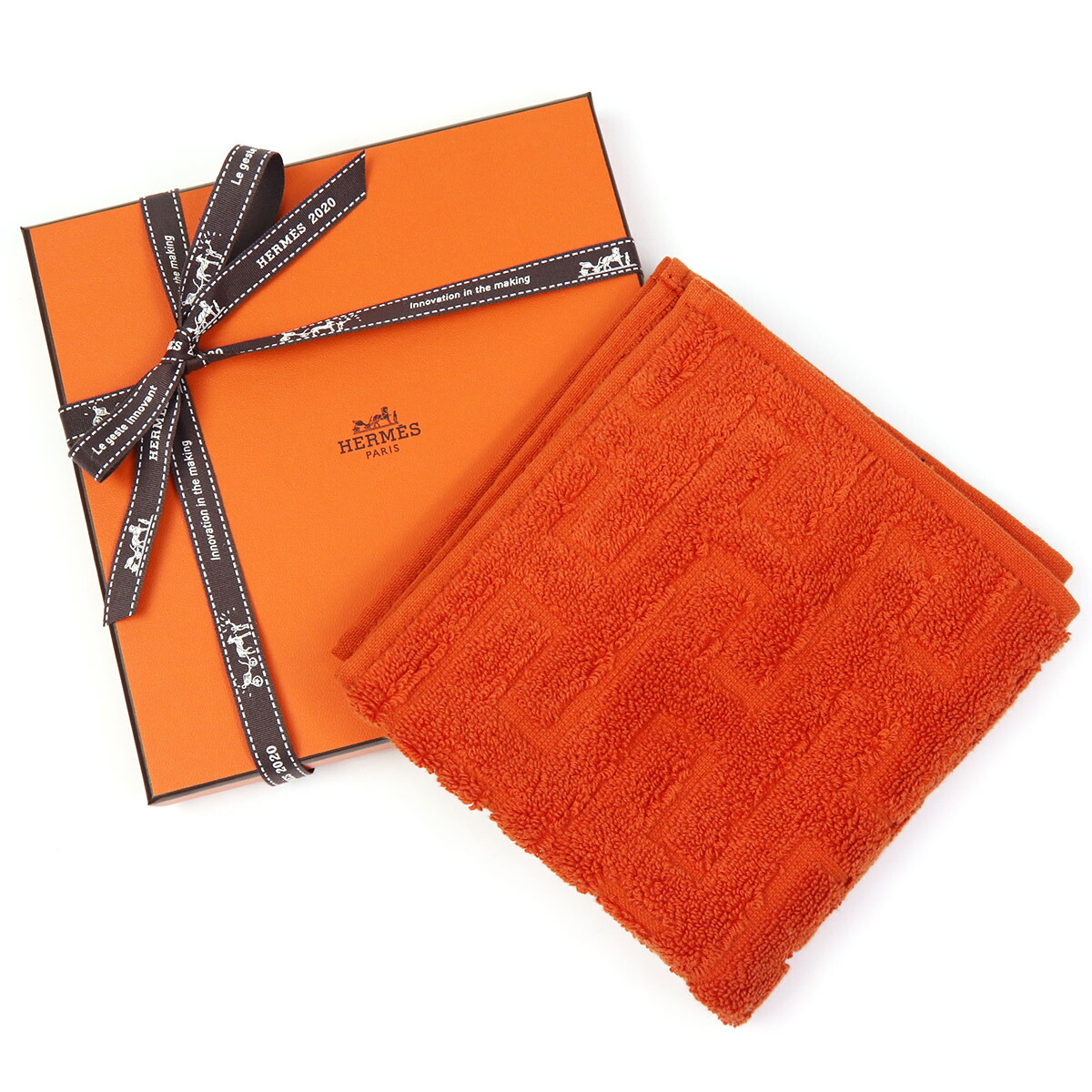 楽天市場】【P3倍】【名入れ 刺繍】エルメス HERMES タオルハンカチ