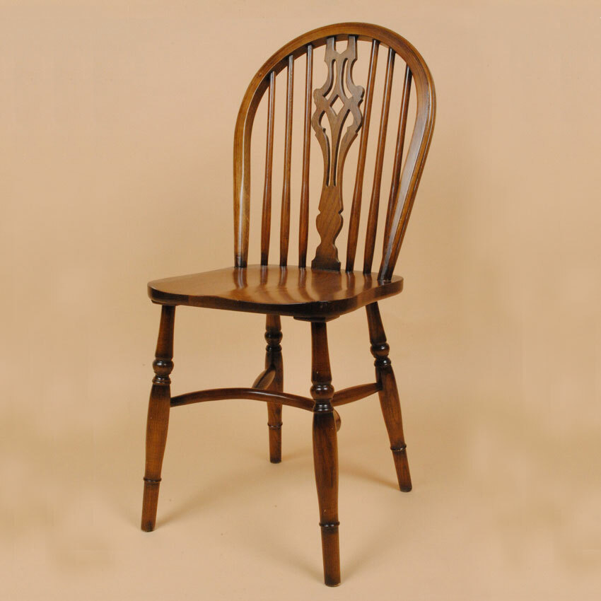 訳あり イギリス アンティークチェア 椅子 鋲打ち イス 店舗什器 4106d