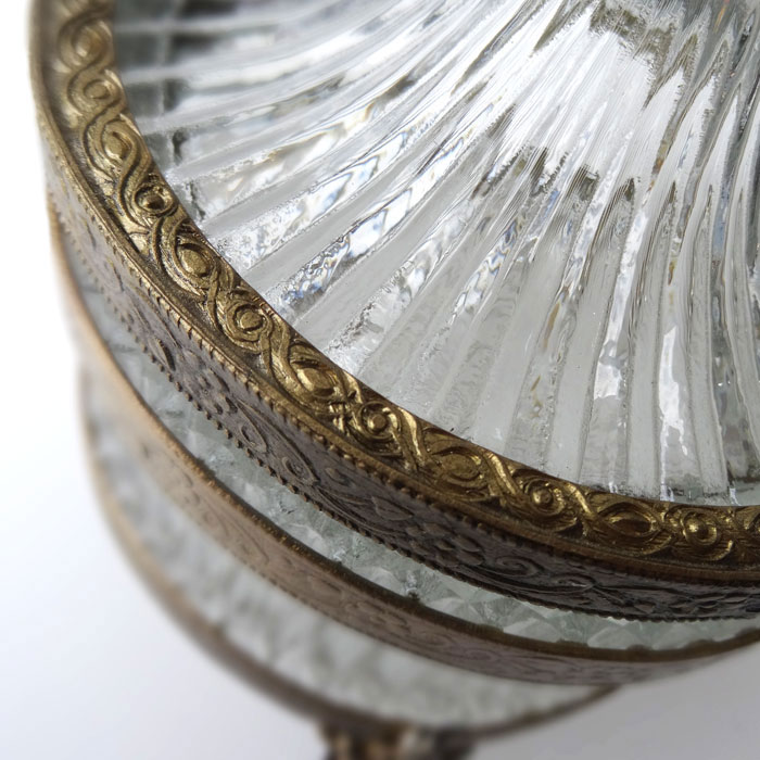 楽天市場】ガラスケース ガラスボックス 蓋付き アンティーク調