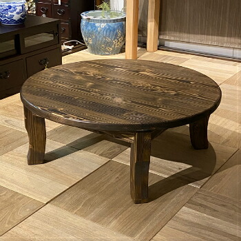 ちゃぶ台 折りたたみ 昭和レトロ 座卓 丸テーブル 古道具 ちゃぶ台