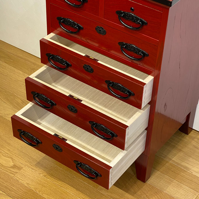 M○良品 飛鳥民芸家具 欅箪笥 車箪笥 和 チェスト 時代箪笥 四国高松の