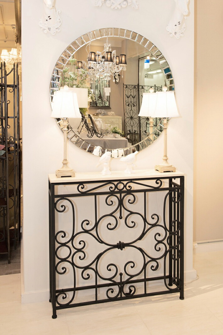 楽天市場】コンソールテーブル コンソール アイアン 大理石 テーブル