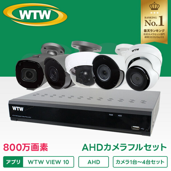 楽天市場】500万画素AHDシリーズ 屋外防滴仕様 中型赤外線カメラ WTW