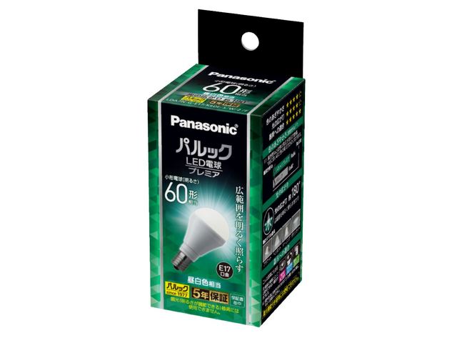 楽天市場】led電球 e17 60w パナソニック ミニクリプトンの通販