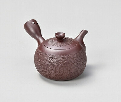 煎茶道具萬古焼伊藤実山作急須茶壷共箱CR7256