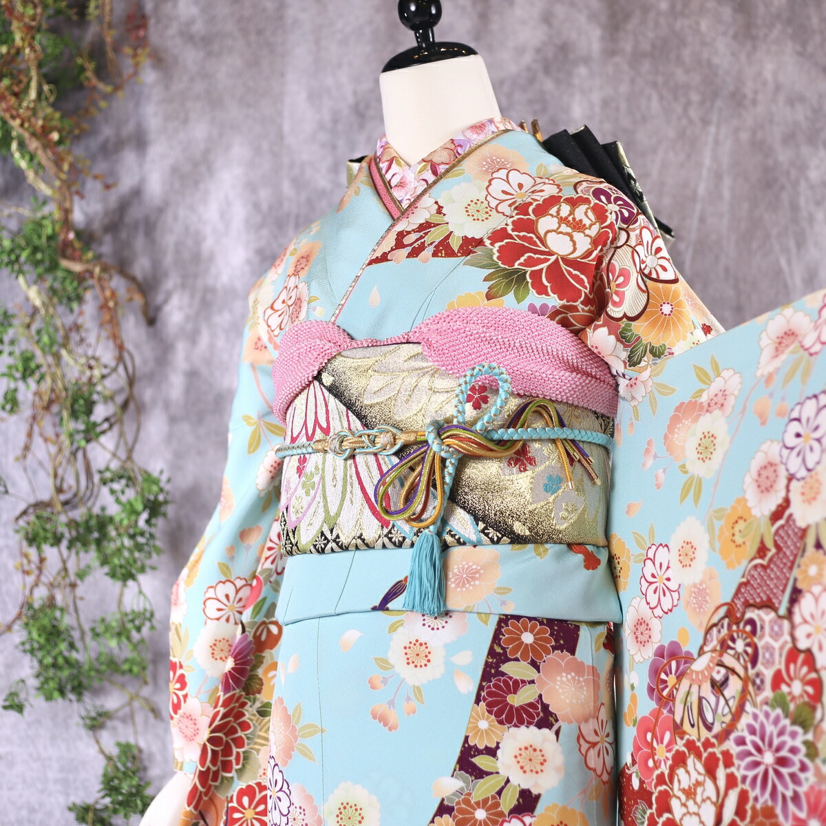 楽天市場】【中古】振袖 6点セット M〜Lサイズ 振袖セット 振袖フル