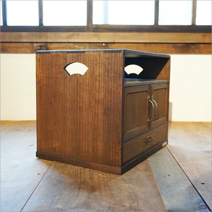 楽天市場】1点モノ 小箪笥 アンティーク 昭和レトロ 桐 小箱 お道具箱