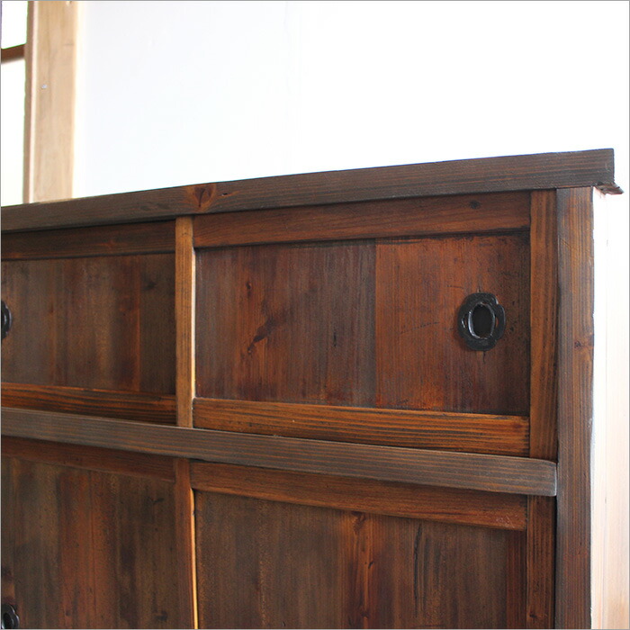 楽天市場】和風 茶箪笥 レトロ 食器棚 収納棚 中古 タンス 茶棚 たんす