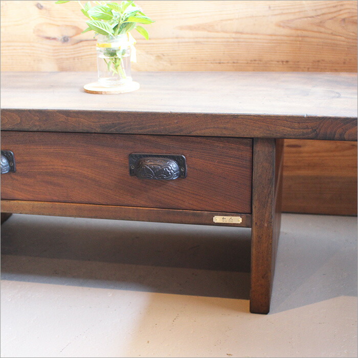 楽天市場】文机 アンティーク レトロ デスク ローデスク テーブル ロー