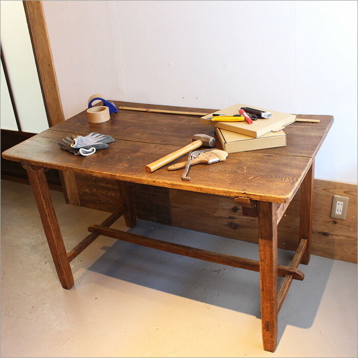 昭和レトロ・木製テーブル・アンティーク・ヴィンテージ・古家具文机