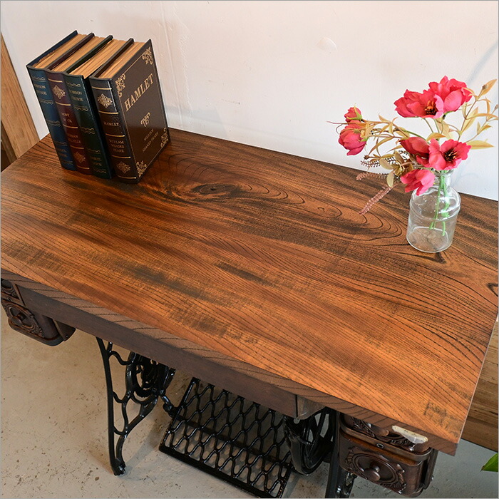 楽天市場】1点物 SINGER アンティークミシン台 リメイクデスク