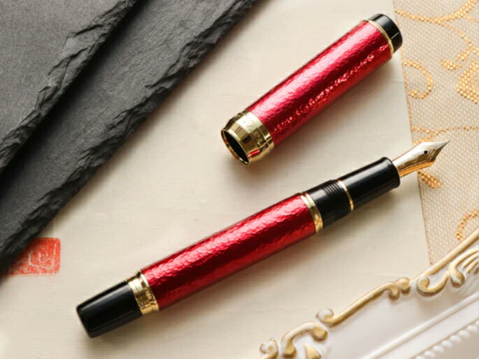 楽天市場】大分県の地域商社×セーラー万年筆! JAPAN RED 鍛金万年筆 21