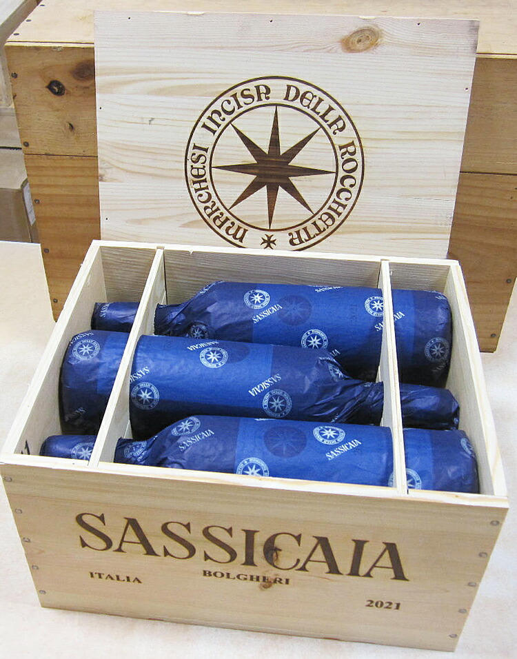サッシカイア2021 木箱入り6本セット