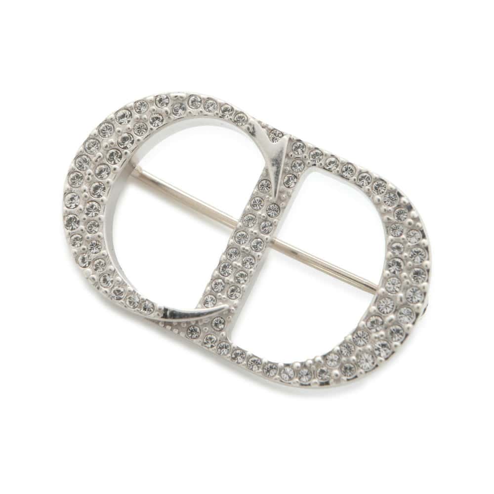 楽天市場】ディオール ブローチ CD Icon ホワイトクリスタル SV925