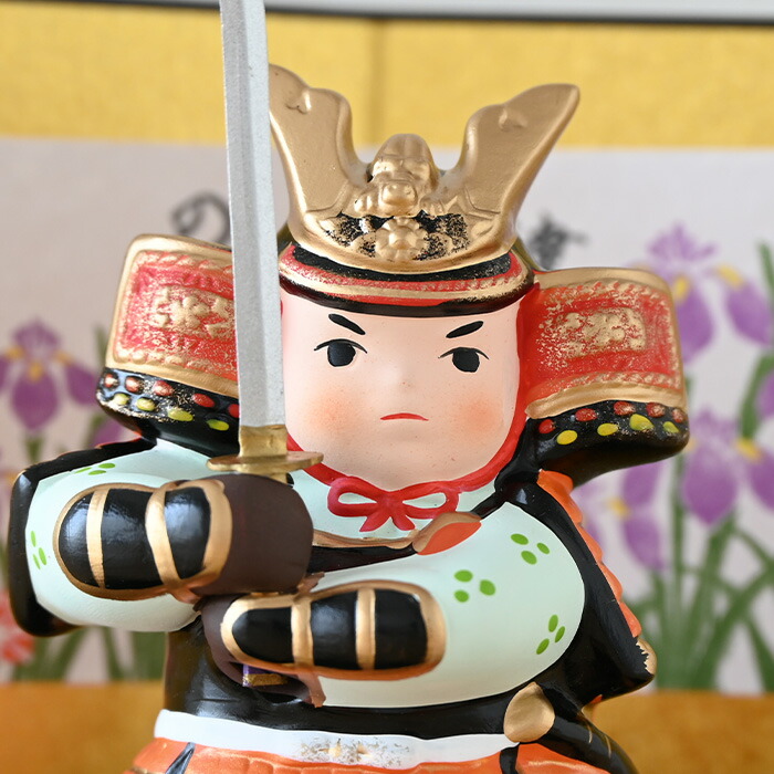 楽天市場】錦彩若武者（太刀） 5611 五月人形 薬師窯 コンパクト 玄関