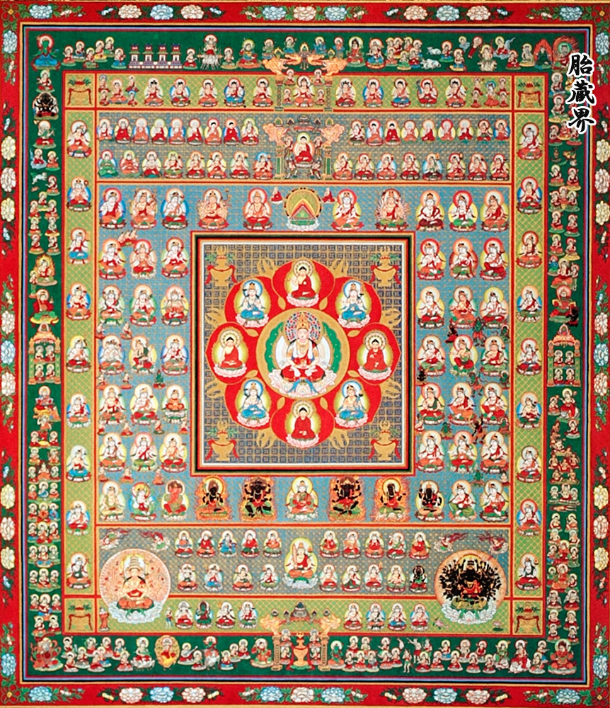 楽天市場】掛け軸 掛軸 両界曼荼羅 胎蔵界・金剛界 尺五アンド対幅