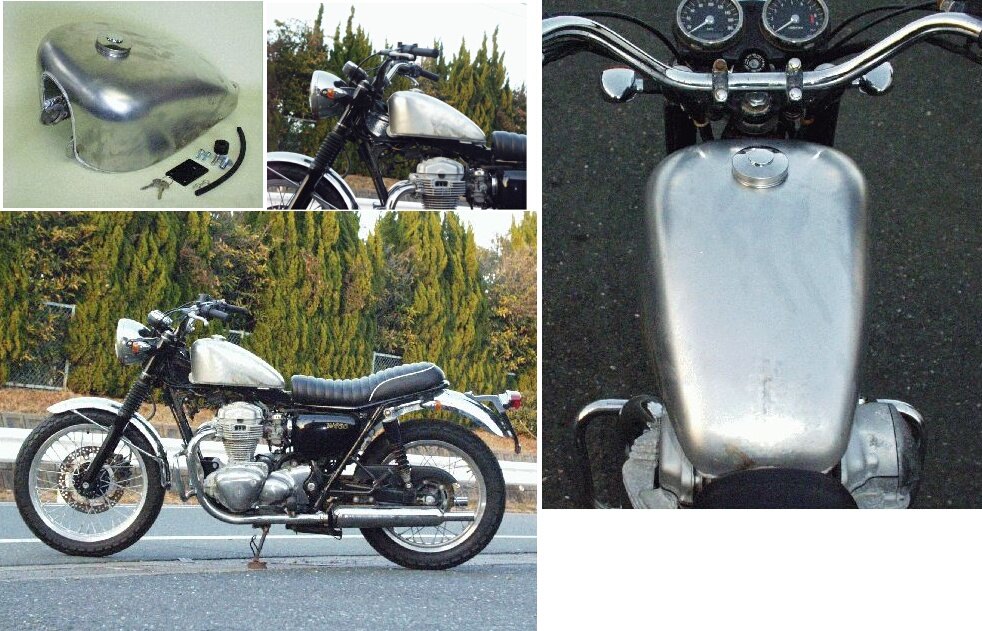 楽天市場】BIG CEDAR ビッグシーダー アルミタンク T-4 W650 KAWASAKI