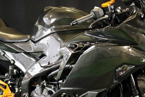 楽天市場】A-TECH エーテック タンクサイドカバーSPL ZX-25R KAWASAKI