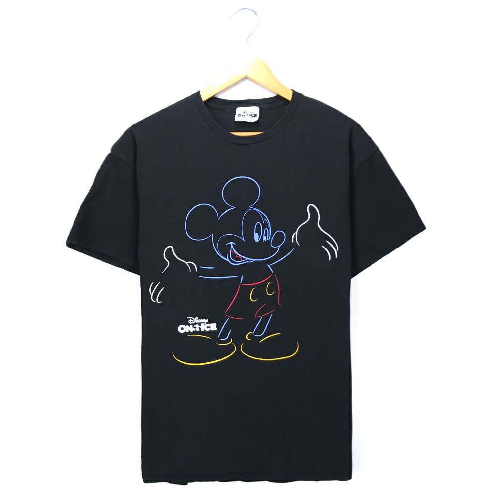 楽天市場】ミッキー キャラクターTシャツ ブラック Mickey ディズニー