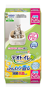 デオトイレ ふんわり香る 消臭・抗菌シート ナチュラルガーデンの香り